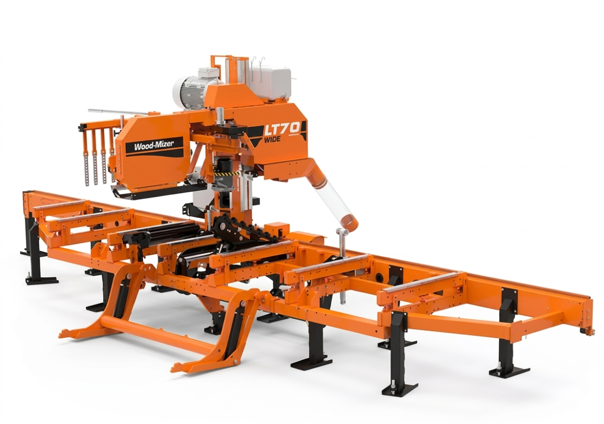 Przecieranie drewna na wymiar w Tartaku Dana